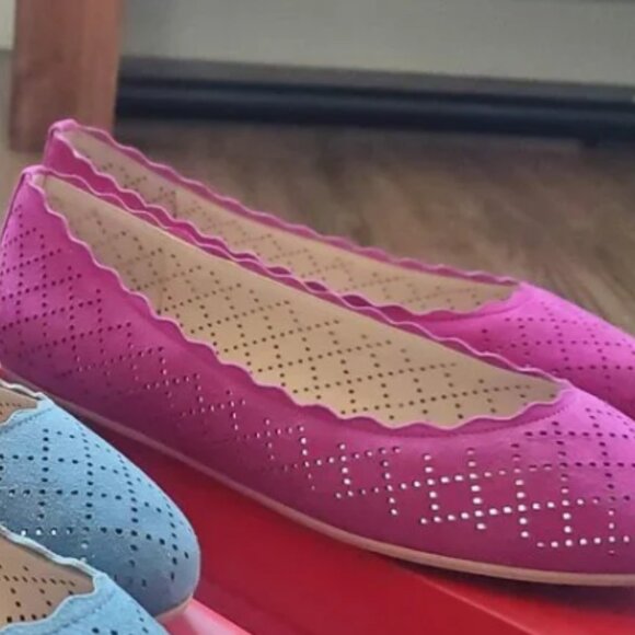 NEW Women's Kelly & Katie Fuchsia "Posh Kid Suede" - Size 7 - Picture 3 of 4